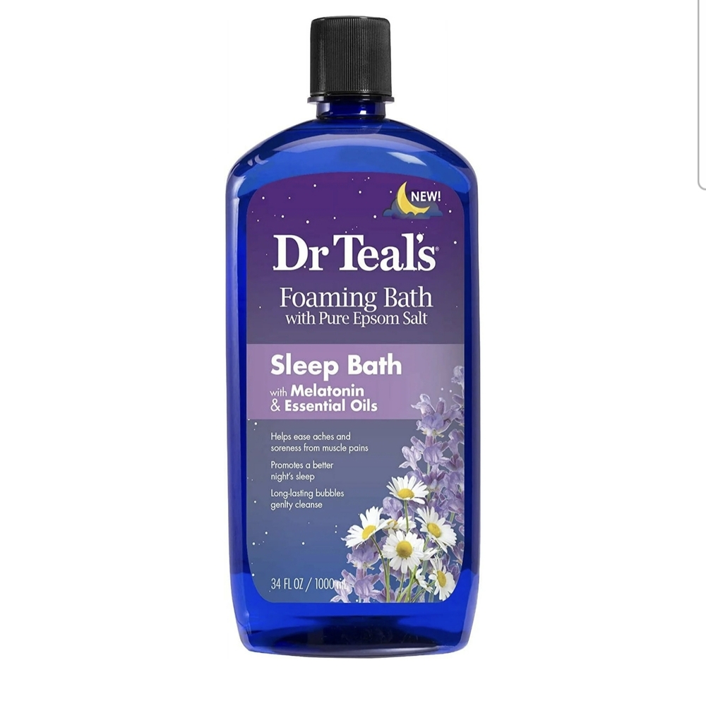 NWT Dr. Teal's Foaming Bath w/ Epsom Salt and w/ Melatonin & Essential Oils